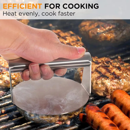 Stainless Steel Non-Stick Burger Meat Press