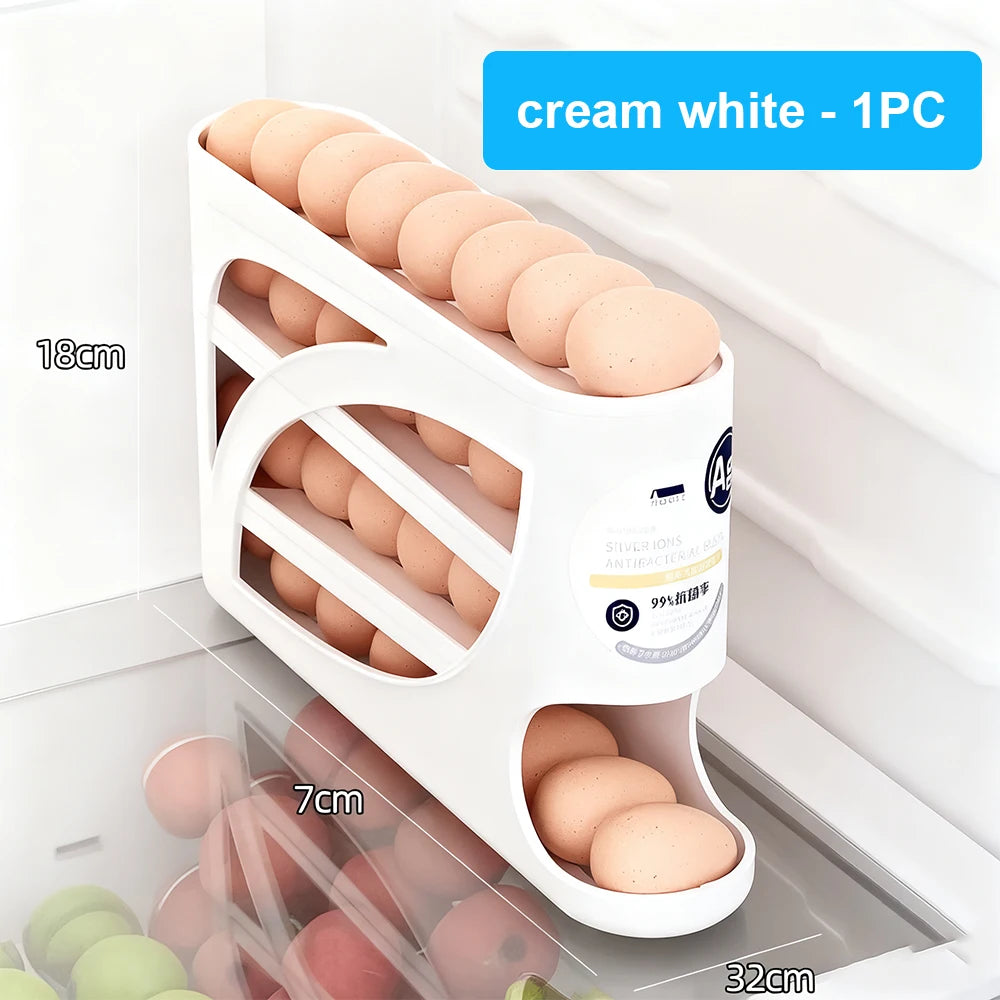Bilayer Automatic Rolling Egg Holder