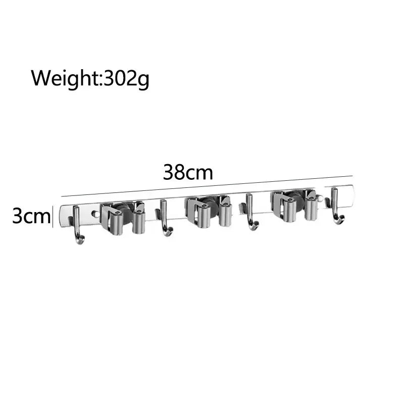 Stainless Steel Wall Mounted Mop Holder