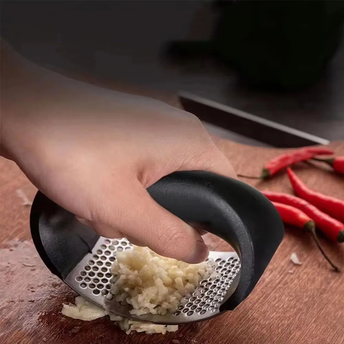 Manual Stainless Steel Garlic Press Rocker