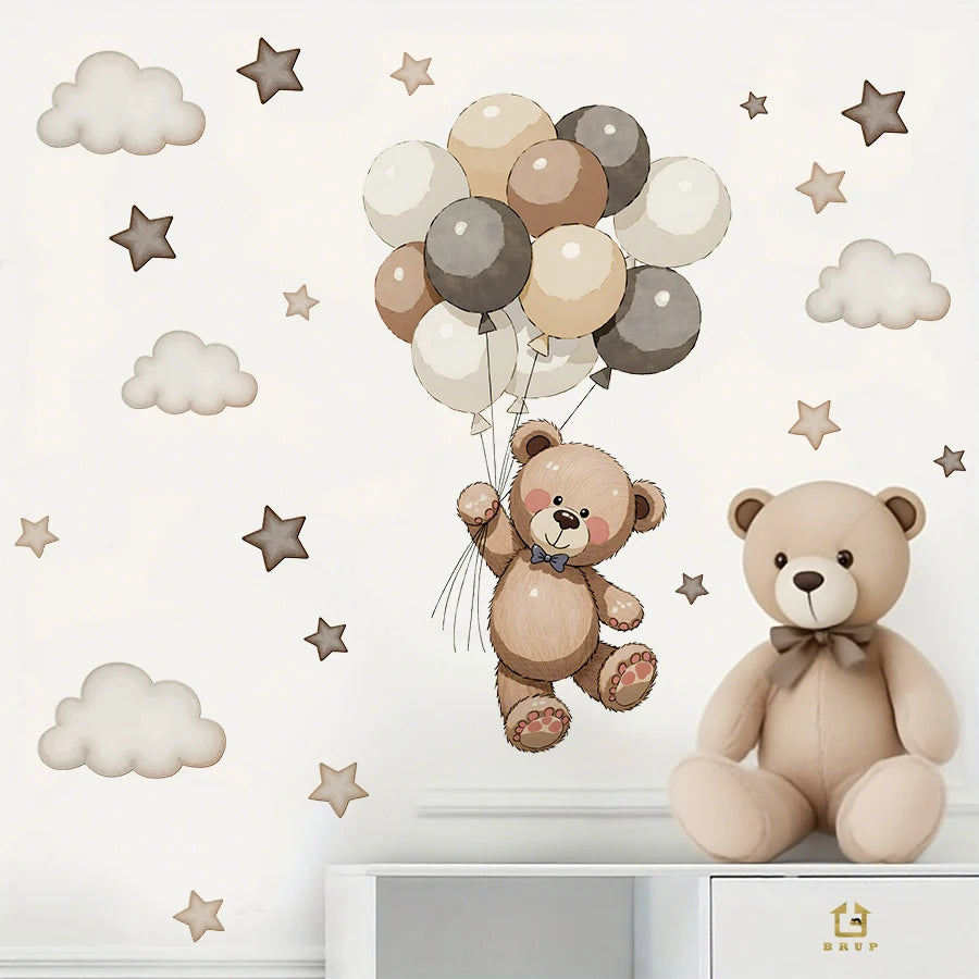Adorable Teddy Bear Wall Decals