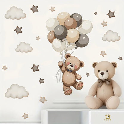 Adorable Teddy Bear Wall Decals