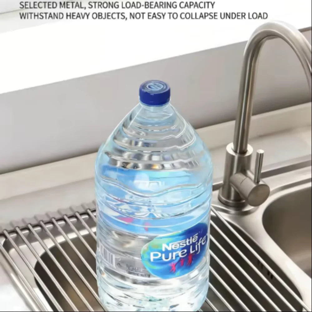 Rollable Stainless Steel Sink Drying Rack