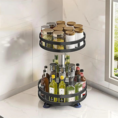 Rotatable Kitchen Storage Rack