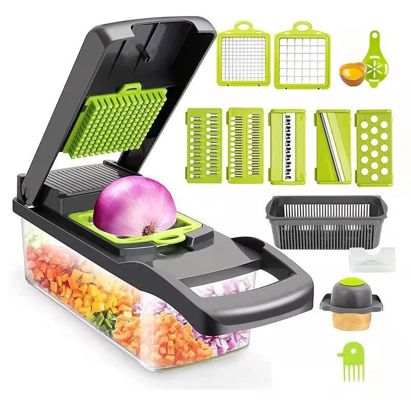 14-Piece Multifunctional Vegetable Grater Slicer