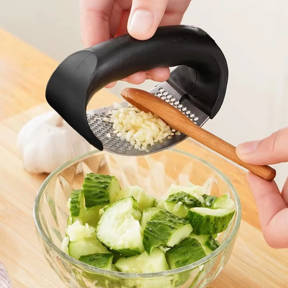 Manual Stainless Steel Garlic Press Rocker