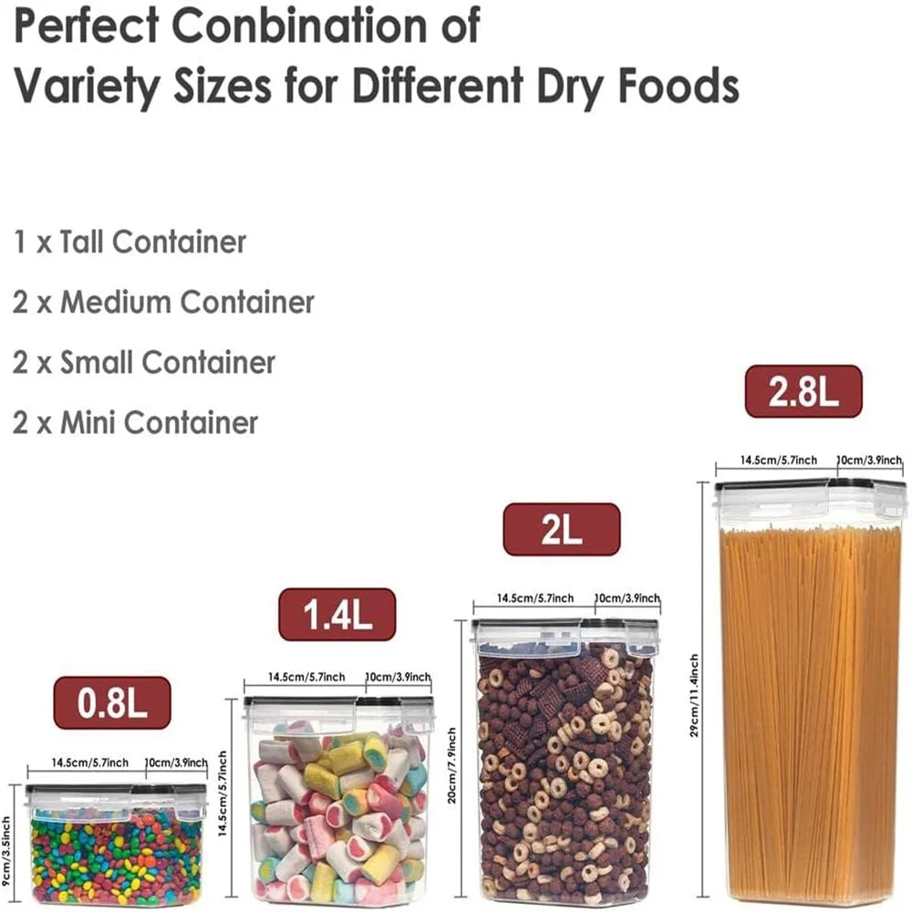 7-Piece BPA-Free Airtight Food Storage