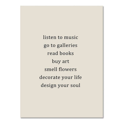 Abstract Boho Geometric Line Canvas Wall Art