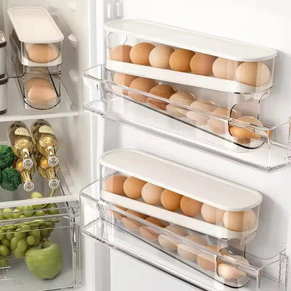 Bilayer Automatic Rolling Egg Holder