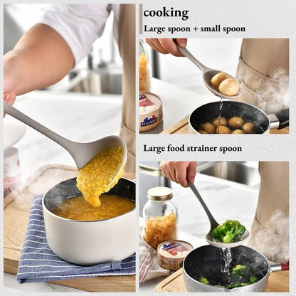 15-Piece Food Grade Silicone Kitchen Cooking Utensils Set