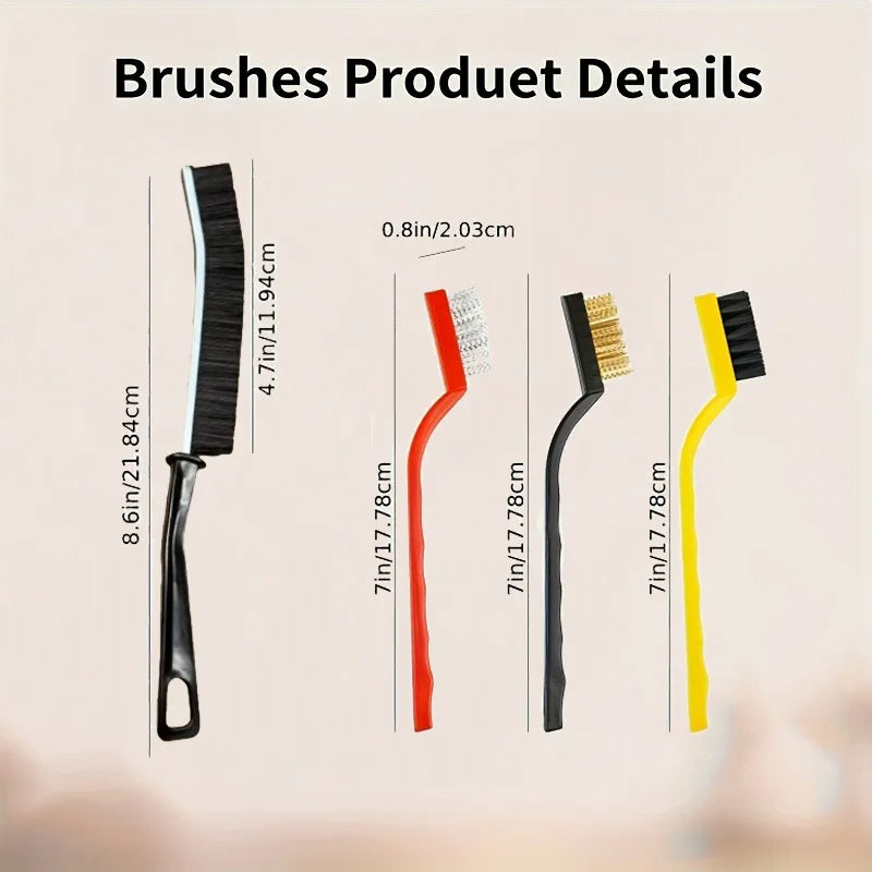 Hard Bristle Crevice Cleaning Brush