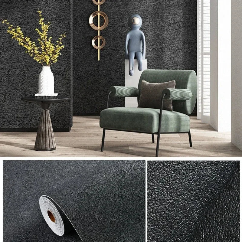 Thick Self-Adhesive Linen Wallpaper