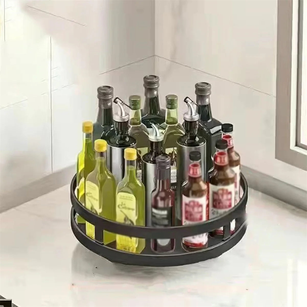 Rotatable Kitchen Storage Rack