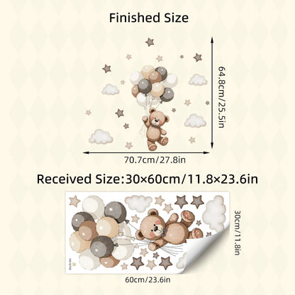 Adorable Teddy Bear Wall Decals