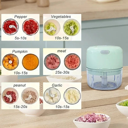 250ml Mini Rechargeable Garlic Chopper Meat Grinder