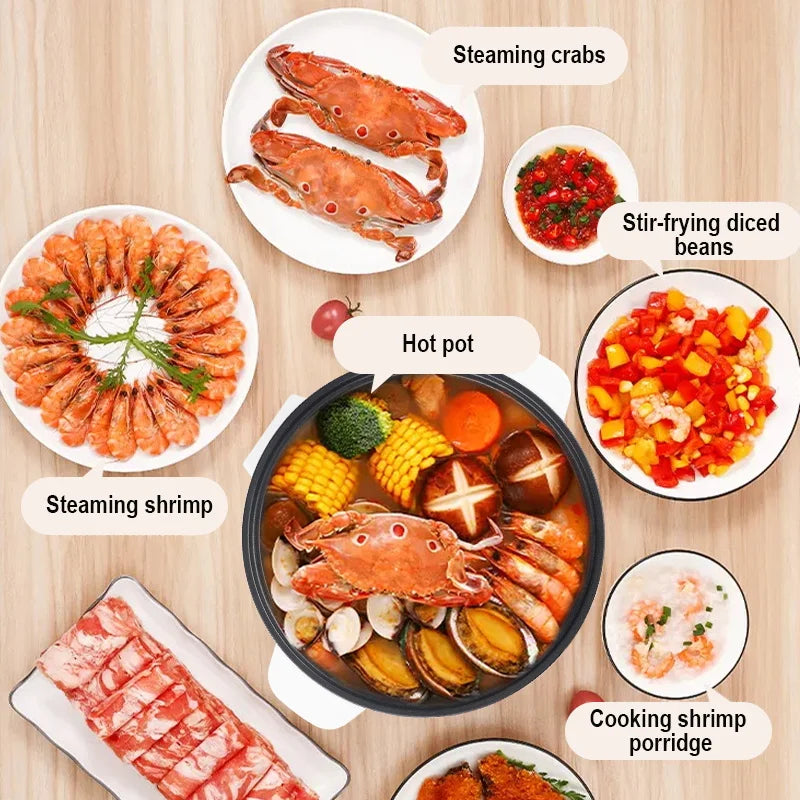 3.5L Electric Hot Pot Non-Stick Cooker