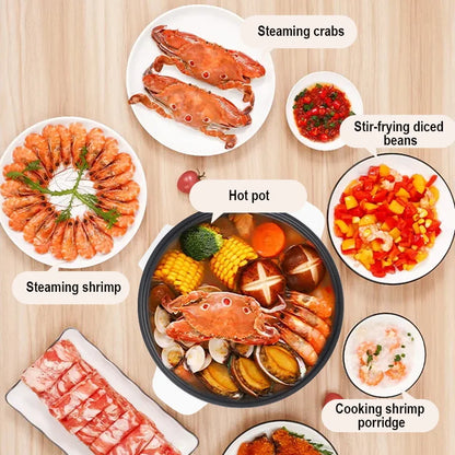 3.5L Electric Hot Pot Non-Stick Cooker