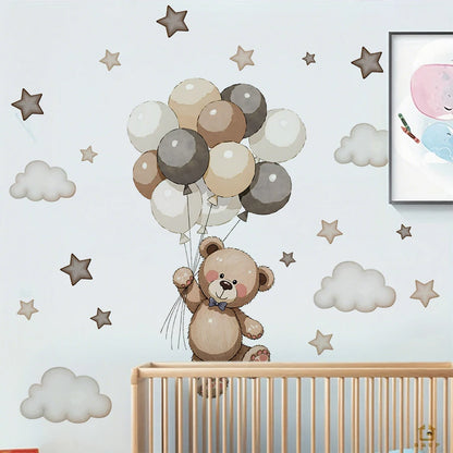 Adorable Teddy Bear Wall Decals