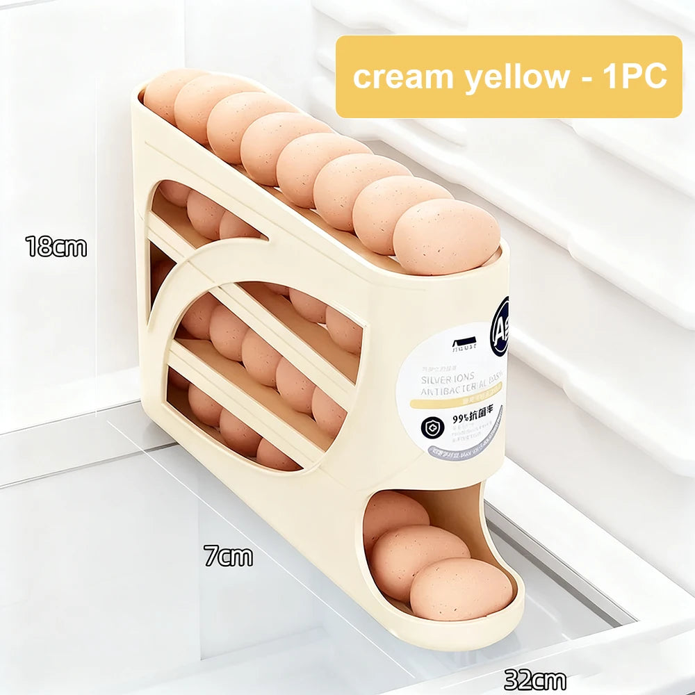 Bilayer Automatic Rolling Egg Holder