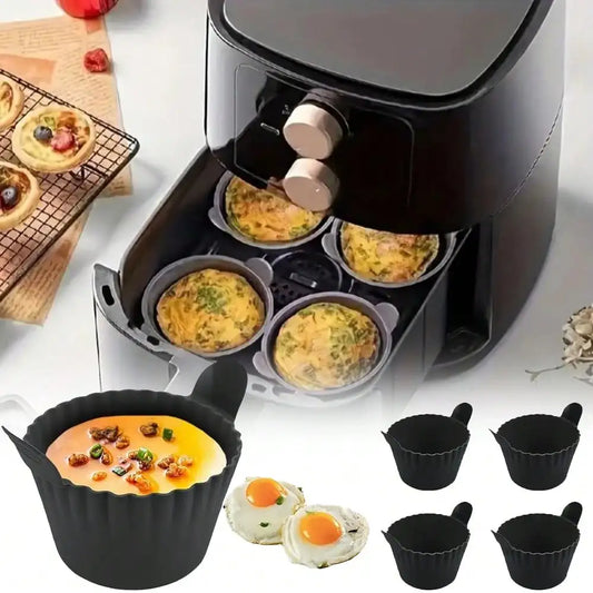 Reusable Silicone Air Fryer Liners Non-Stick Baking Cups