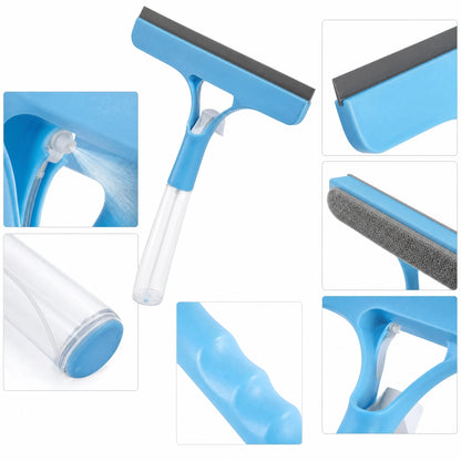 3-in-1 Handheld Window Squeegee