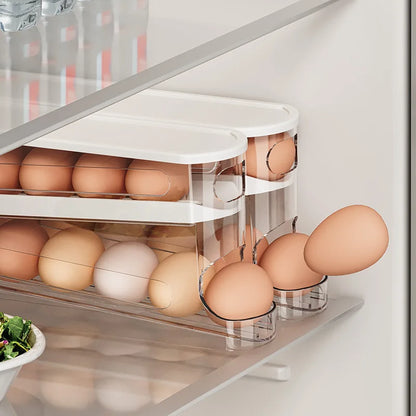 Bilayer Automatic Rolling Egg Holder