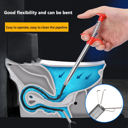 Drain snake and pipe dredging tool
