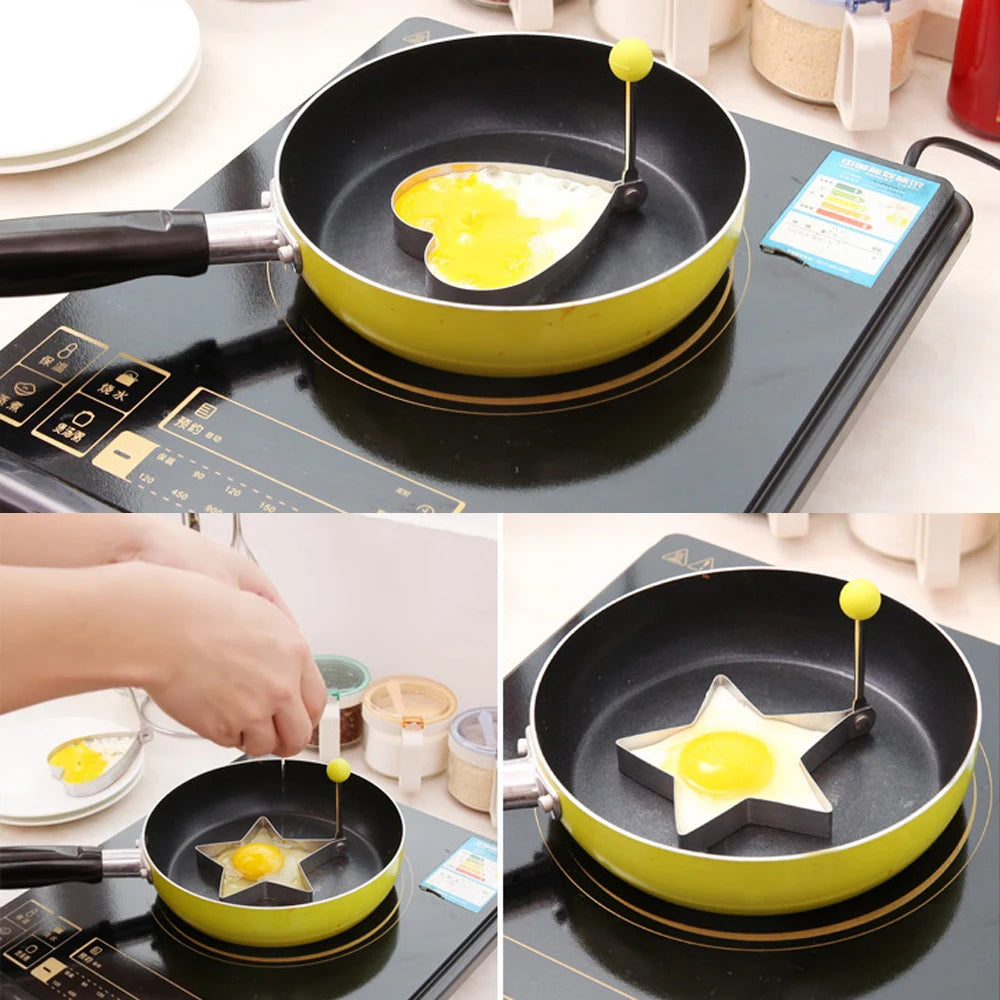 5-Piece Stainless Steel Egg Rings