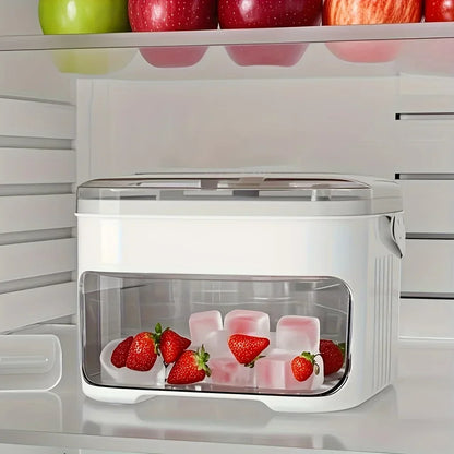 Cube Ice Maker Double-Layer Ice Storage Box