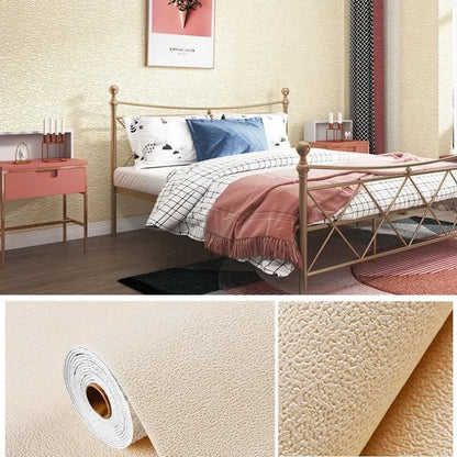 Thick Self-Adhesive Linen Wallpaper