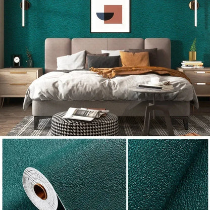 Thick Self-Adhesive Linen Wallpaper