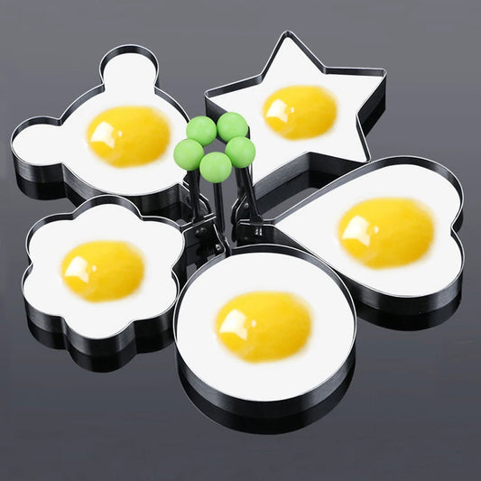 5-Piece Stainless Steel Egg Rings
