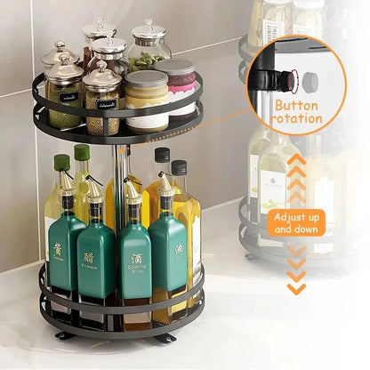 Rotatable Kitchen Storage Rack