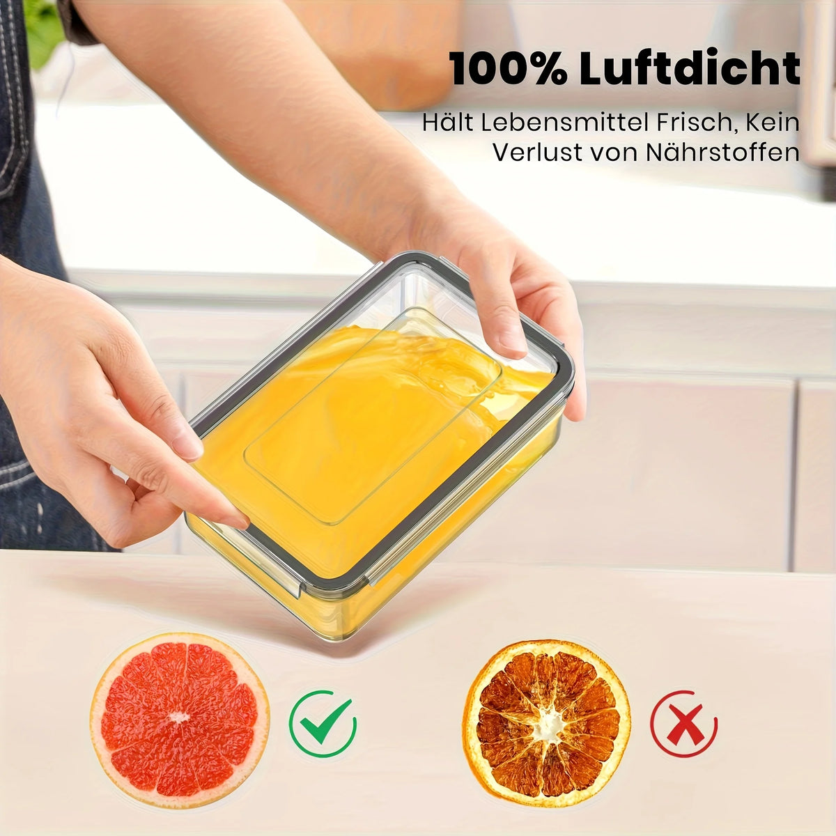 4-Piece Airtight Food Storage Containers set