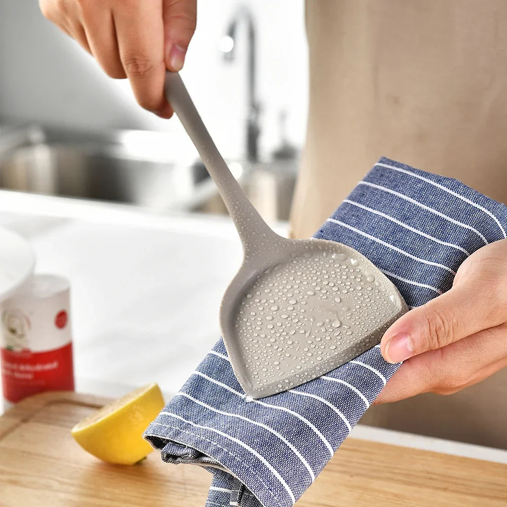 15-Piece Food Grade Silicone Kitchen Cooking Utensils Set