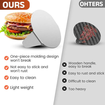 Stainless Steel Non-Stick Burger Meat Press