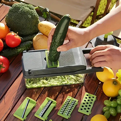 14-Piece Multifunctional Vegetable Grater Slicer