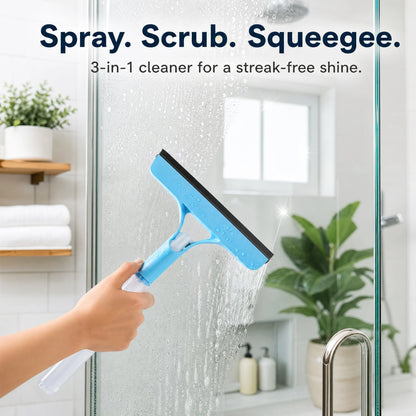 3-in-1 Handheld Window Squeegee