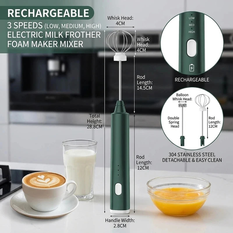 Rechargeable Handheld Milk Frother