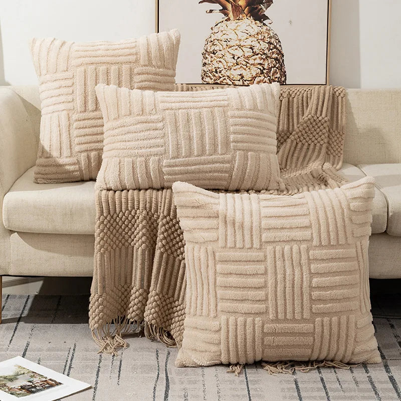 Decorative throw pillow cover