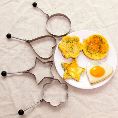 5-Piece Stainless Steel Egg Rings