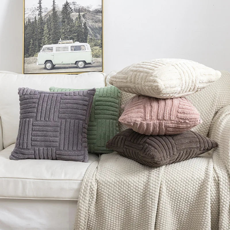 Decorative throw pillow cover