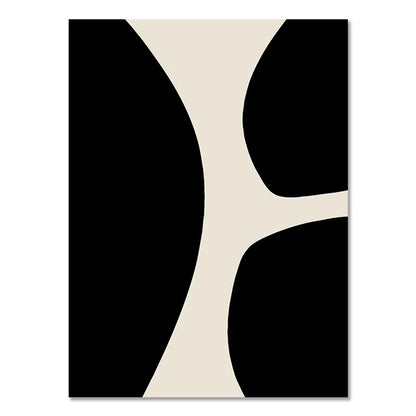 Abstract Boho Geometric Line Canvas Wall Art