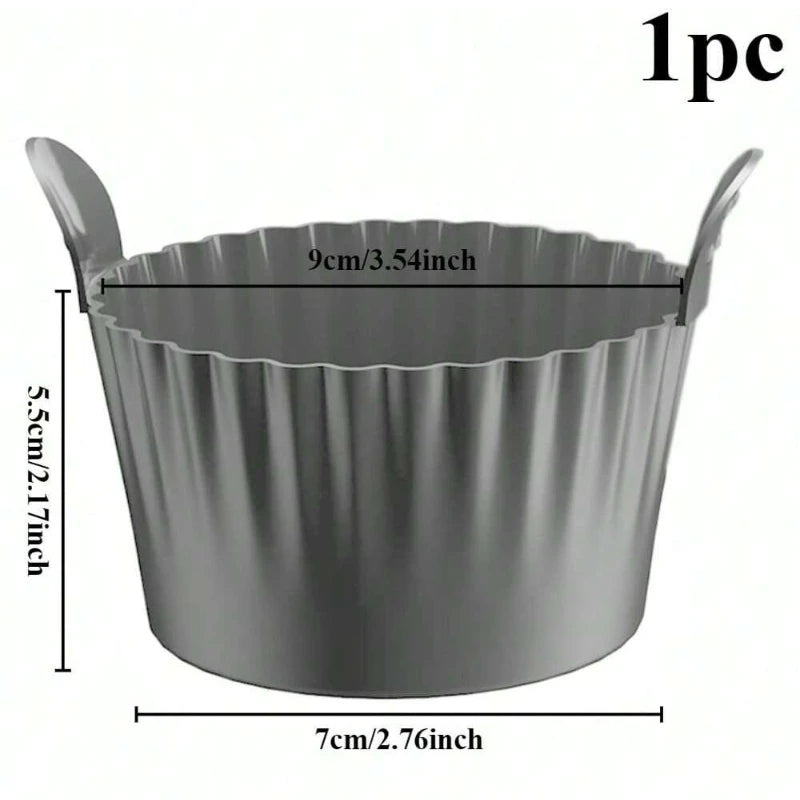 Reusable Silicone Air Fryer Liners Non-Stick Baking Cups
