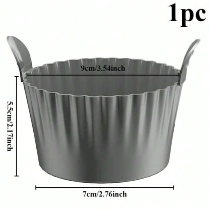 Reusable Silicone Air Fryer Liners Non-Stick Baking Cups