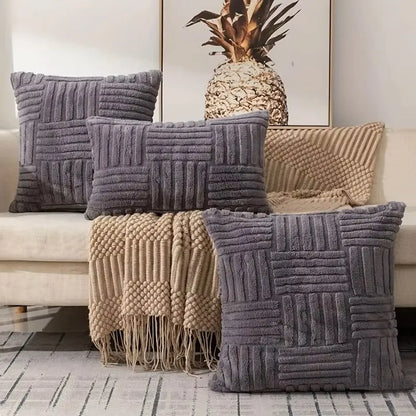 Decorative throw pillow cover