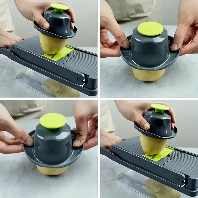 14-Piece Multifunctional Vegetable Grater Slicer