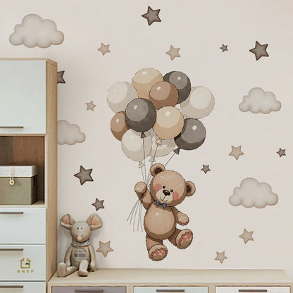Adorable Teddy Bear Wall Decals