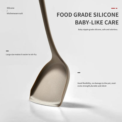15-Piece Food Grade Silicone Kitchen Cooking Utensils Set
