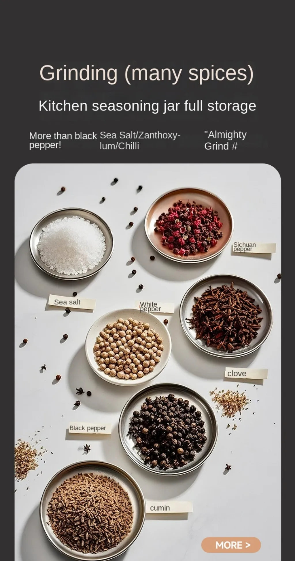 Electric Salt Pepper Grinder